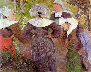 Paul Gauguin Four Breton Women Norge oil painting reproduction